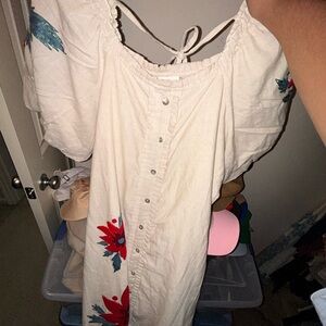 Floral Embroidered Dress